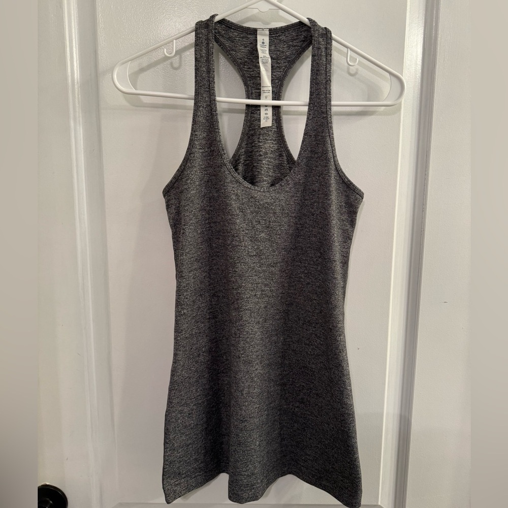 Lululemon Cool Racerback Heathered Deep Coal